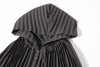 Autumn Women Pleated Hooded Coat Autumn New Loose Large Jacket