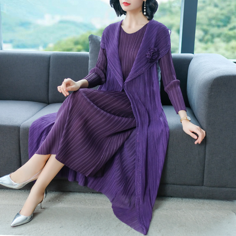 Spring Women Pleated Fashion New Tidal Lady Elegant Popular Dresses