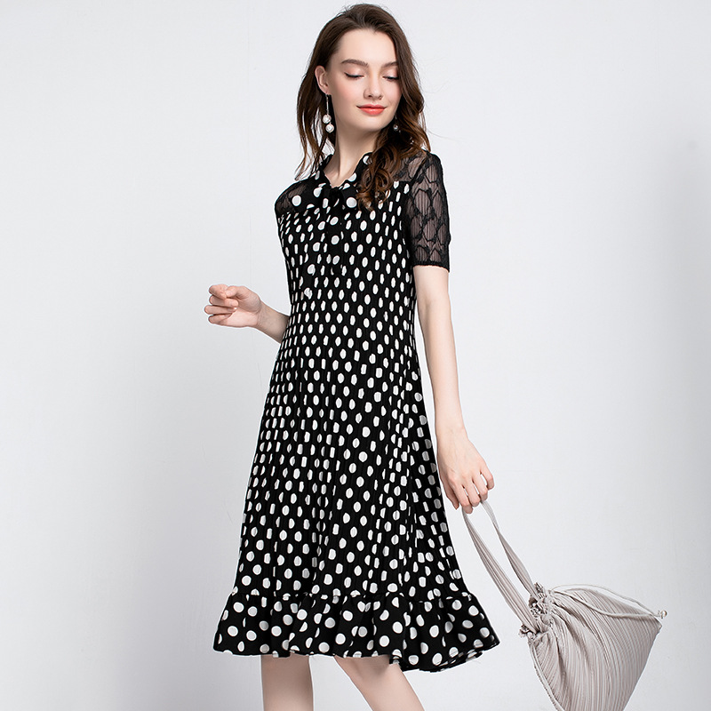 Women Pleated Fashion New Chiffon Summer Fine Dresses