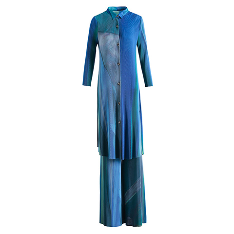 Lady's Pleated Fashion Casual Suit 2021 Spring Dress New Women's Loose Plus Size Two Piece Set