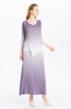Women Pleated Dress Gradient Colour Spring Autumn Long Sleeve Irregular Tops Elegant Leisure Dress Clothing Sets