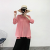 Women Pleated Tops Hooded Shirts Pullove Autumn And Winter 2019 Loose Large Tops