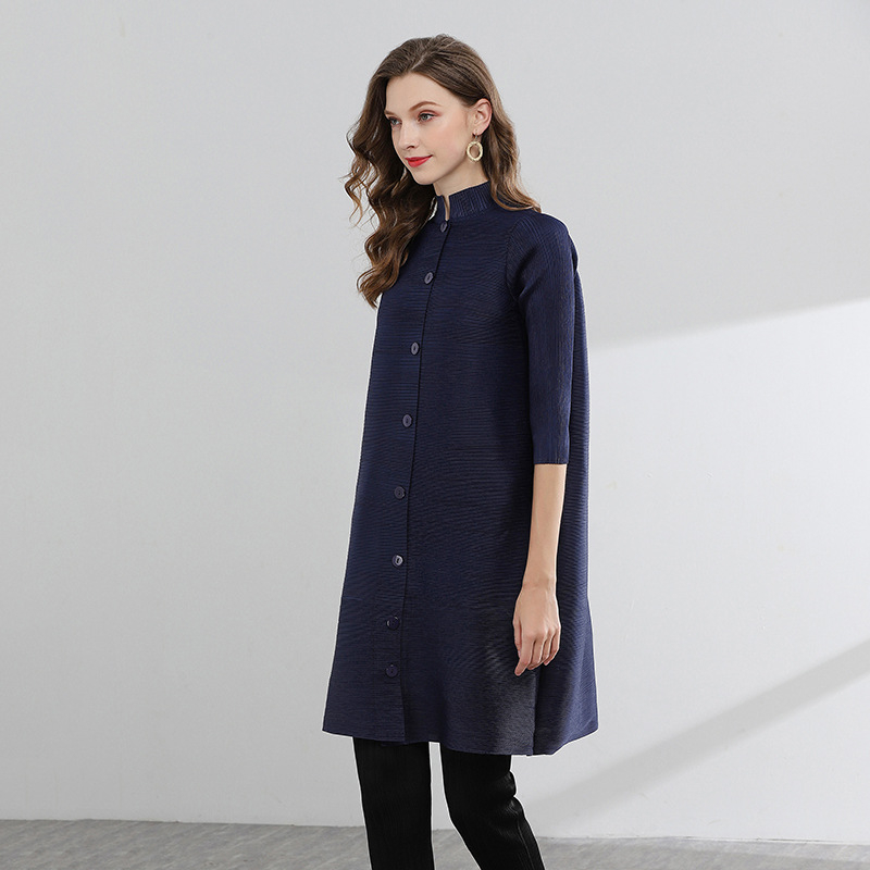 New Summer Women Pleated Jacket Air-conditioning Room Coat Loose Outfit