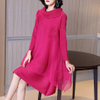Pleated Dress Spring 2021 New Women's Foreign Style Age Reducing A-line Pleated Dress