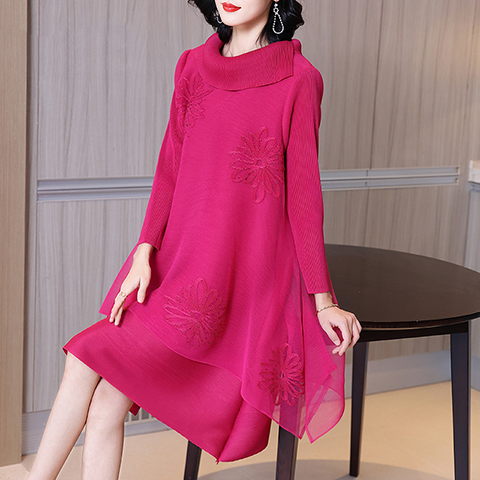 Pleated Dress Spring 2021 New Women's Foreign Style Age Reducing A-line Pleated Dress
