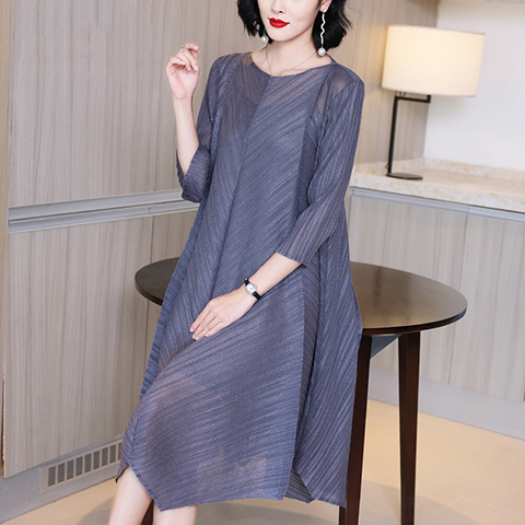 High End Dress Spring Autumn 2021 New Style Women Fahison Long Sleeve Dress