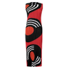 Women's New Style Spring And Summer 2020 Round Neck Mid Length Circle Print Slim Dress