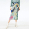 Pleated Print Skirt Autumn 2020 New A-line Skirt Temperament Casual Long Skirt