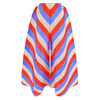 Pleated Wide Leg Pants Women 2021 New Spring Printing Red And Blue Stripe Women's Wear Flared Pants High Waist Pants