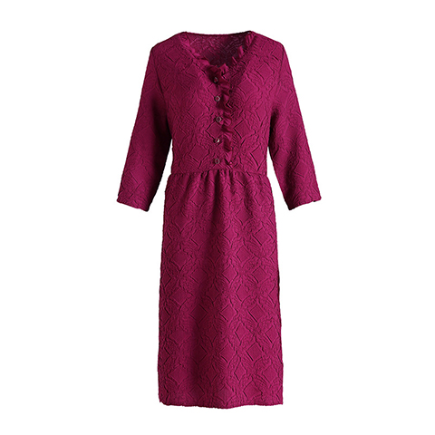Lady's Age Reduction Embroidered Mother's Dress Spring Dress 2021 New Women's Plus Size Pleated Dress