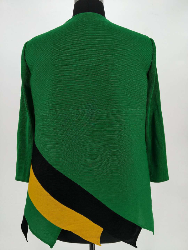 2018 Spring Factory Pleated Casual Tassel Long Striped Turtleneck Design Tops