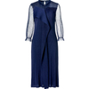 New Spring Summer Dresses Lady Elegant Lace Lantern Sleeve Slim Large Size Dresses