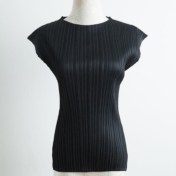 Spring Summer Sleeveless Women Fashion New Solid Color Pleats Casual Slim Free Size Pullover Shirts