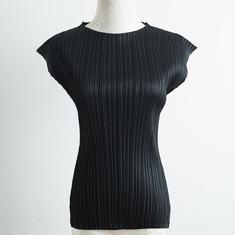Spring Summer Sleeveless Women Fashion New Solid Color Pleats Casual Slim Free Size Pullover Shirts