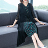 Winter Autumn Women Dress Pleated Fashion New High Quality Popular Print Dress