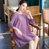 Pleated Loose Large Dress 2020 Spring New Women's Beaded Embroidered Dress