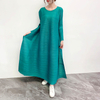 Spring Women Pleated Fashion New Tidal Big Size Loose Pleated Dress