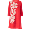 Loose Large Red Foreign Dress New Women's Fashion Print Beaded Pleated Dress Spring 2020