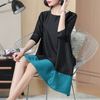 Spring Women Pleated Fashion New Tidal Loose Big Size Dresses