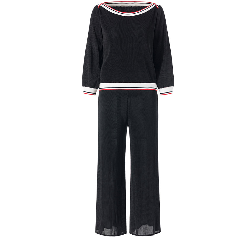Women Pleated Tops 2020 New Spring Leisure Pants Fashion Two Pieces Clothing Set