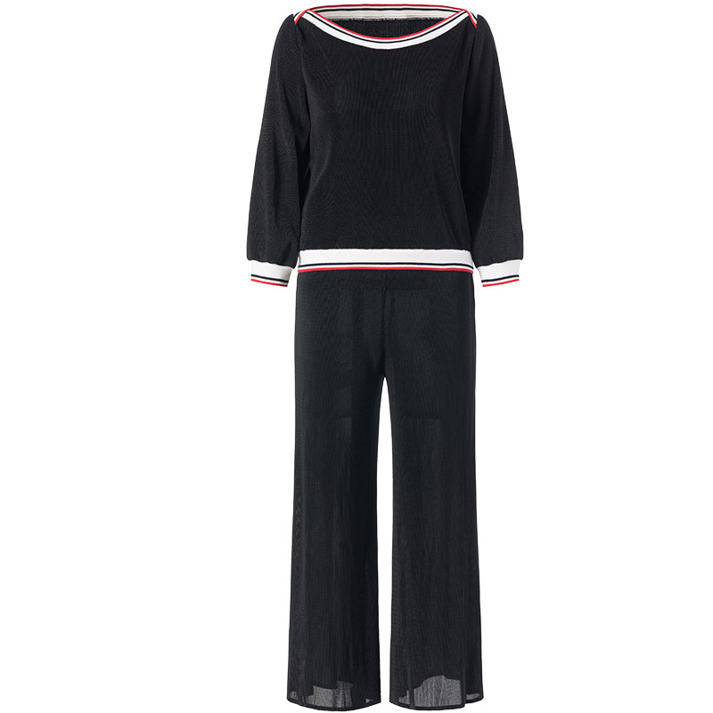 Women Pleated Tops 2020 New Spring Leisure Pants Fashion Two Pieces Clothing Set
