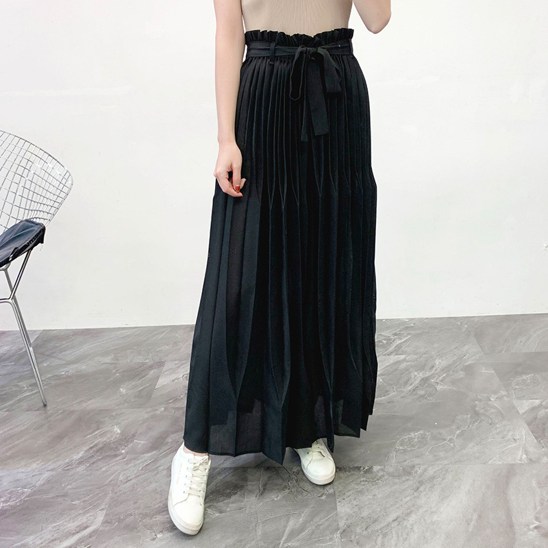 Women Pleated Fashion New Tidal Big Size Loose Trousers Tidal Pants
