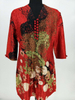 Chinese Style Casual Wrinkle Old Mothers Straight Knee-length Mandarin Collar Spring Dress