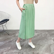 Winter Women Pleated Fashion New Trousers Loose Wide Legging Pants