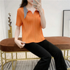 2020 Summer New Pleated T-shirt Women Fashion New Pleated Tops