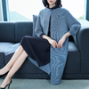 Spring Women Pleated Fashion New Tidal Loose Lady Long Jacket Coat