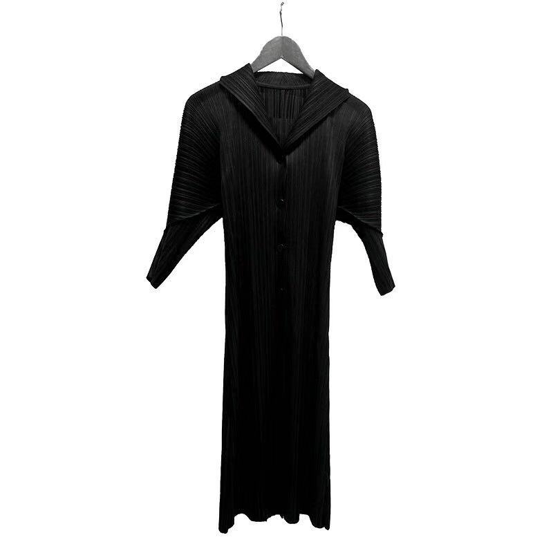Women Pleated Fashion New Tidal Fake Two Pieces Loose Dress