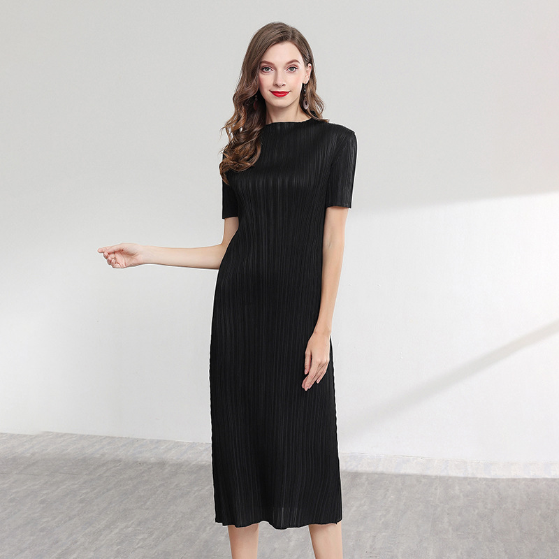 Pleated Dresses Women Summer Casual Loose Fashion Popular Comfortable Dresses