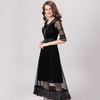 Spring Summer Lace Pleated Fashion New Tidal Popular Elegant Fancy Dress