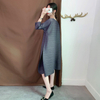 Autumn Women Pleated Loose Big Size Fashion New Tidal Dress