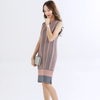 Lady Pleated Sleeveless Dress Digital Print Fashion Loose Big Size Dress