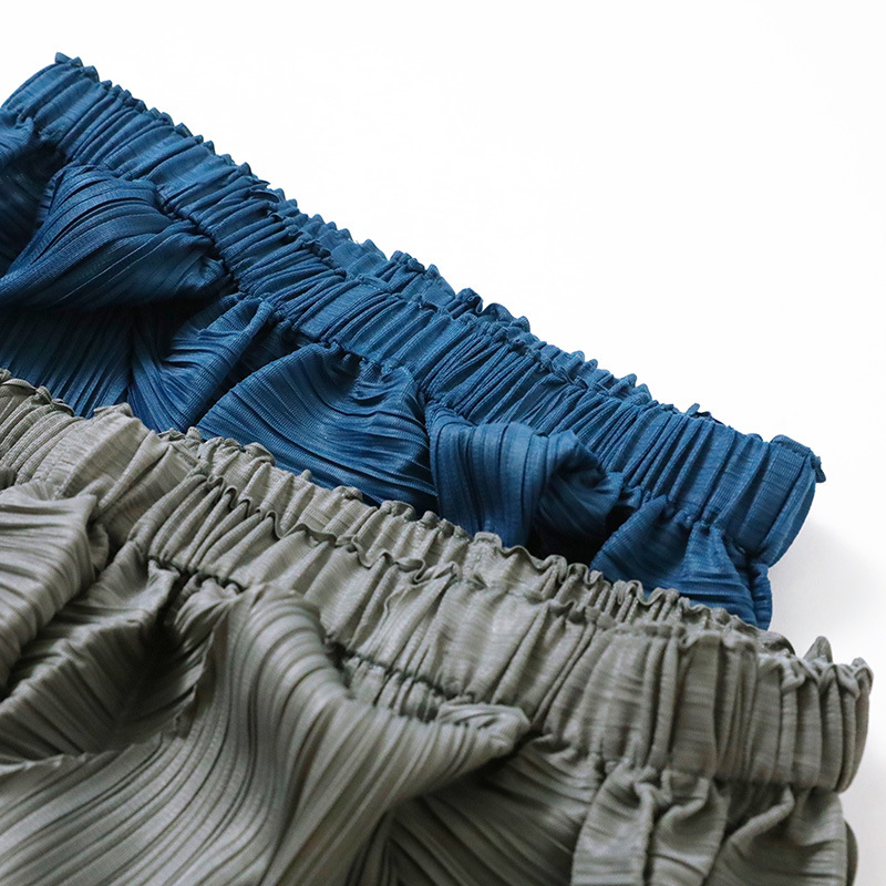 Pleated Casual Fashion High Waist Wide Leg Pants Women's New Summer Design Sense Loose Bubble Dress