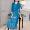 Women Age Reduction Fake Two Dresses Spring 2021 New Women's Long Style Mother Looks Thin And High-end