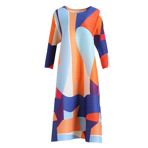 Loose Plus Size Dress Spring 2021 New Women's Pleated Dress