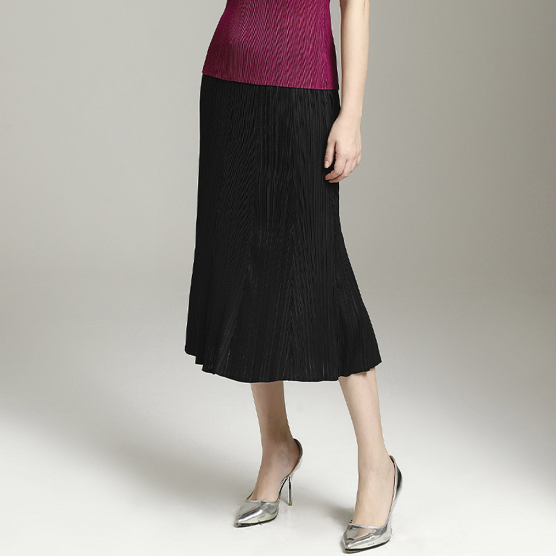 Manual Folding Of Classic Wind-folded Half-length Skirt For New Women's Wear Spring Summer Pleated Skirt