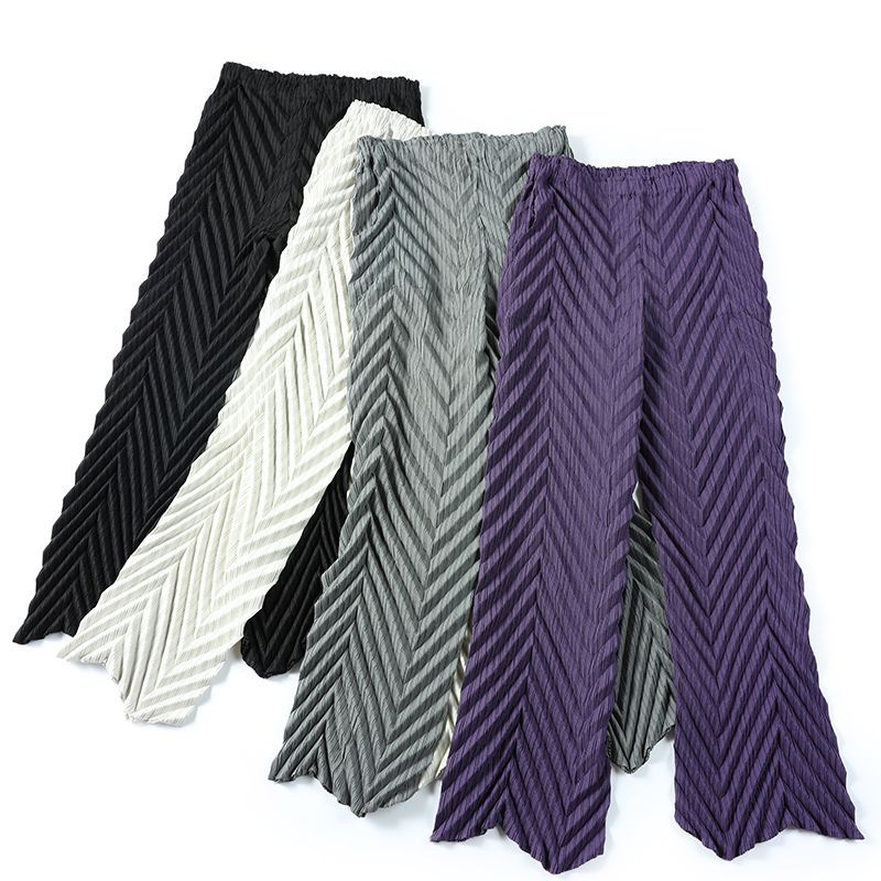 Pleated Pants Straight Pants Women's High Waist Loose 2020 Spring Summer Ankle-length Women Casual Pants