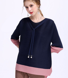 Big Size T-shirt Loose Tops Women Pleats Shirts