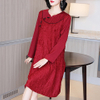 Chinese Style Retro Cheongsam Improved Dress Spring 2021 New Women's Pleated Dresses