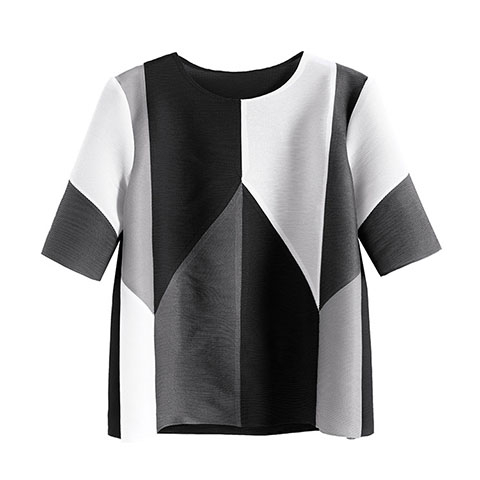 Spring Summer New Round Neck Medium Sleeve Loose Print Women's T-shirt