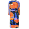 Spring 2021 New Handmade Pleated Print Skirt Loose Light Show Thin Celebrity Temperament Pleated Dress