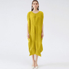 Korean Yellow Chiffon Dress Mid Length Fairy Skirt Summer Women's 2021 New Spring Dress