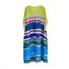 Pleated Print Dress 2021 Summer New Loose Large Split Pleated Dress