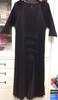 Women Pleated Sleeve Static Dresses Vertical Striped Loose Leisure Mom Dresses