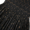 Mesh Sleeve Dresses Summer New Pleats Black Elegant Fashion Dresses