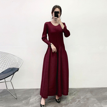 Women Spring 2020 Pleated Dress New Pleated Oversized Lantern Dress