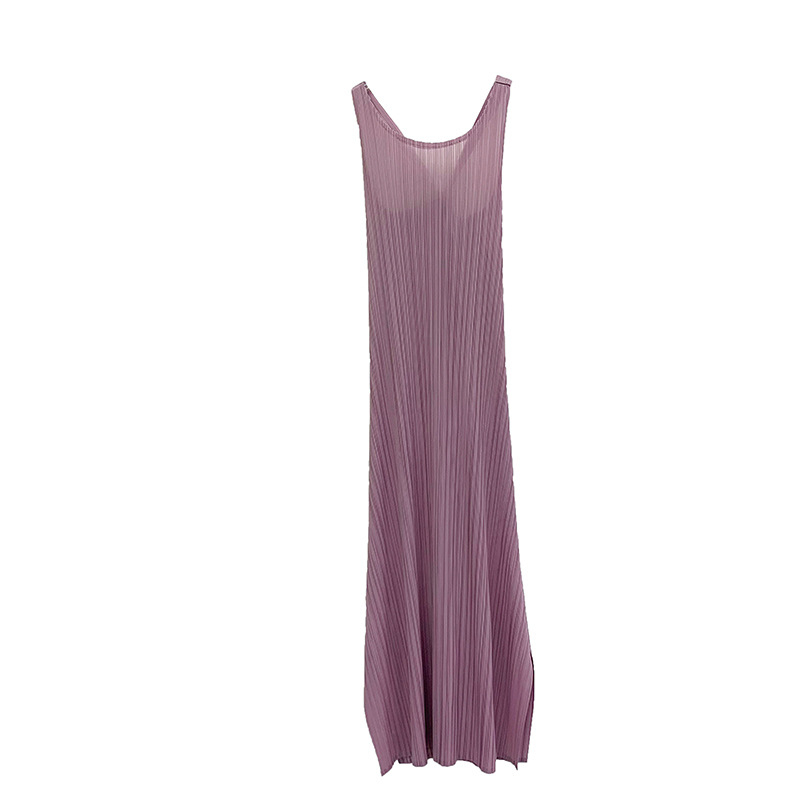 Pleated Suspender Dress 2020 Summer New Japanese Basic Off Shoulder Dress